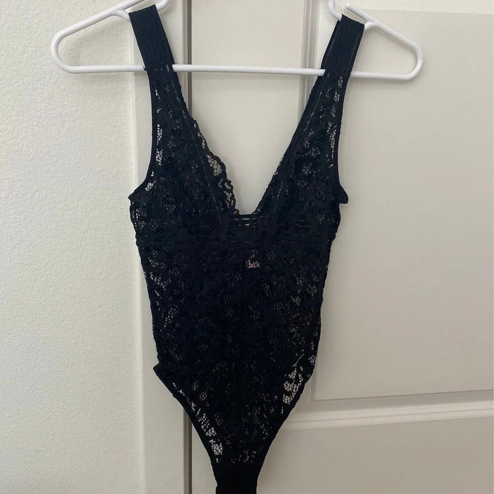Victoria's Secret Black Lace bodysuit